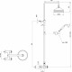Душевая стойка Webert Ottocento OT760405010 золото штанга 137.5 см, шланг 150 см