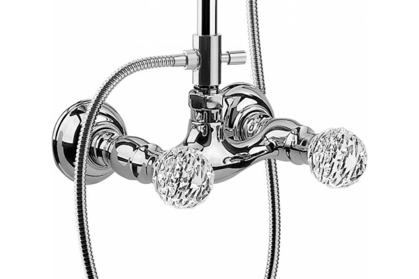 Душевая стойка Webert Karenina KA760405015 хром штанга 141 см, шланг 150 см