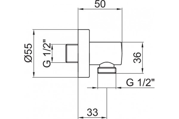 Шланговое подключение Webert Comfort AC0344010 золото в современном стиле