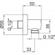 Шланговое подключение Webert Comfort AC0344010 золото в современном стиле