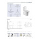 Унитаз-моноблок WeltWasser Welzbach 001 GL-WT микролифт белый, овальный, 39x68 см