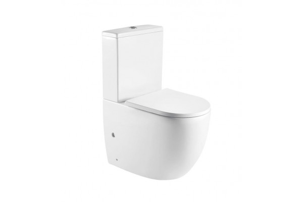 Унитаз-компакт WeltWasser Merzbach 001 GL-WT микролифт белый, овальный, 34x62 см