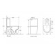 Унитаз-компакт WeltWasser Merzbach 001 GL-WT микролифт белый, овальный, 34x62 см