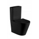 Унитаз-компакт WeltWasser Salzbach 001 MT-BL чёрный с микролифтом, черный, овальный, 36x60.5 см