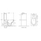 Унитаз-компакт WeltWasser Salzbach 001 GL-WT микролифт белый, овальный, 36x60.5 см