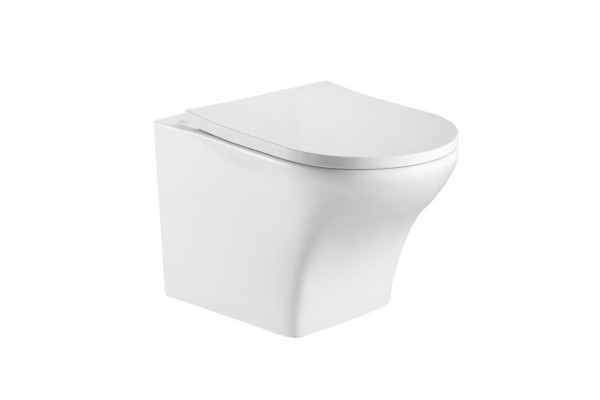 Подвесной унитаз WeltWasser Odenbach 004 GL-WT микролифт белый, овальный, 36x52 см