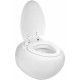 Подвесной унитаз WeltWasser Jeckenbach микролифт белый, овальный, 31x59 см