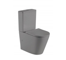 Унитаз-компакт WeltWasser Salzbach 001 MT-GR микролифт серый, овальный, 36x60.5 см