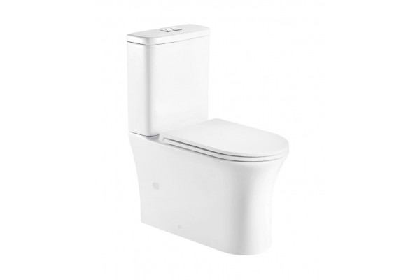 Унитаз-компакт WeltWasser Telbach 001 GL-WT микролифт белый, овальный, 36x60.8 см