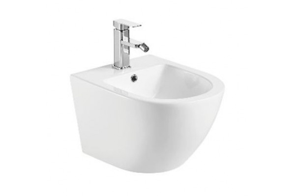 Подвесное биде WeltWasser Merzbach 005 GL-WT глянцевый цвет белый, овальное, 37x49.5 см