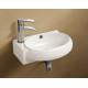 Раковина WeltWasser Aisbach 5011L полукруглая, цвет белый, с переливом