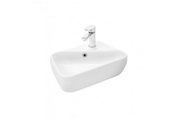 Раковина WeltWasser Aisbach 5096 R прямоугольная, цвет белый, с переливом
