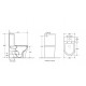 Унитаз-компакт WeltWasser Angerbach 001 MT-BL микролифт черный, овальный, 36x61 см