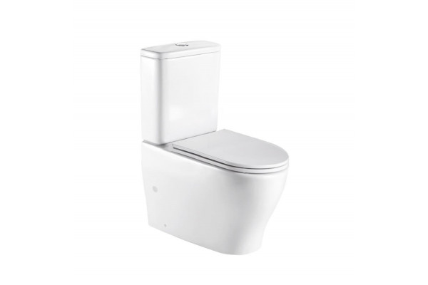 Унитаз-компакт WeltWasser Angerbach 001 GL-WT микролифт белый, овальный, 36x61 см