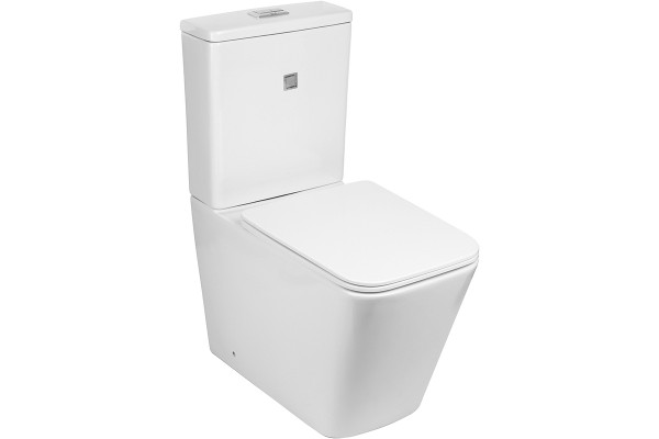 Унитаз-компакт WeltWasser Gelbach 001 ST GL-WT микролифт белый, прямоугольный, 36.5x61 см