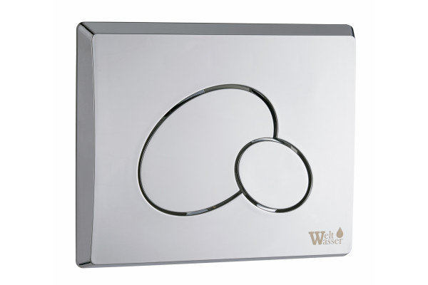 Комплект 3 в 1 инсталляция WeltWasser WW Marberg 410 + Подвесной унитаз WeltWasser Baarbach 004 GL-WT + кнопка хром RD в современном стиле