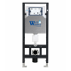 Комплект 3 в 1 инсталляция WeltWasser WW Amberg 506 +  Подвесной унитаз WeltWasser Jeckenbach 004 GL-WT +  Клавиша смыва WeltWasser WW Amberg RD-MT в стиле hi-tech