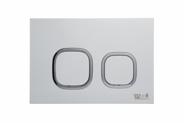 Комплект 3 в 1 инсталляция WeltWasser WW Amberg 506 +  Подвесной унитаз WeltWasser Salzbach 004 GL-WT +  Клавиша смыва WeltWasser WW Amberg RD-WT в современном стиле