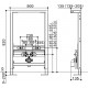 Система инсталляции для биде Weltwasser WW Amberg 500 BD 50x20.5x122 см