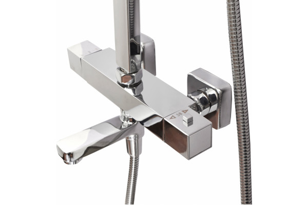 Душевая стойка Weltwasser WW TS 5280 хром штанга 56 см, шланг 150 см