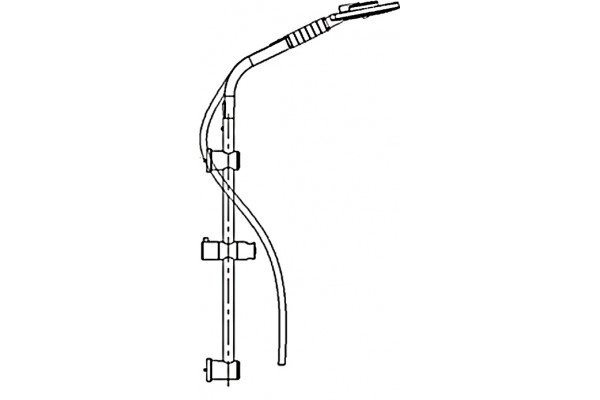 Душевой гарнитур Weltwasser WW DP 2270 штанга 56 см, шланг 150 см, 1 режим