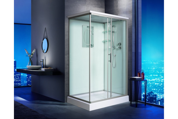 Душевая кабина Weltwasser WW500 Laine 1212 прямоугольная-асимметричная, поддон средний