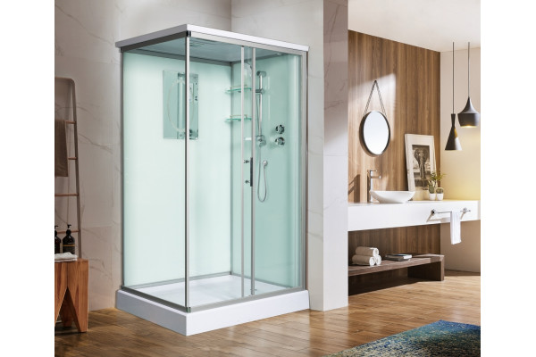 Душевая кабина Weltwasser WW500 Laine 1212 прямоугольная-асимметричная, поддон средний