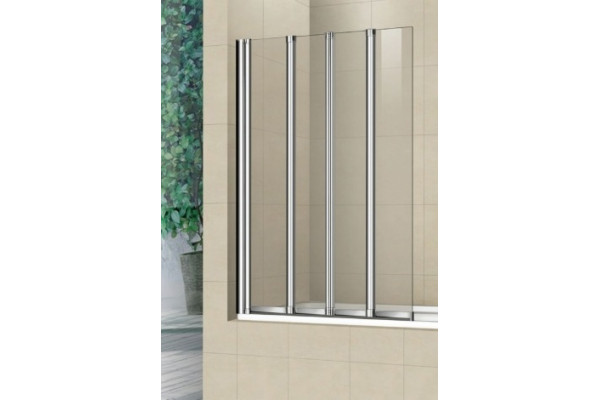 Шторка на ванну Weltwasser WW100 100ZF4-80 складная, стекло прозрачное