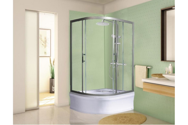 Душевой уголок WeltWasser WW500 С 120/90/159 L/R без поддона прямоугольный-асимметричный, двери раздвижные