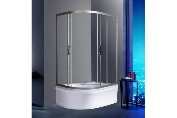Душевой уголок WeltWasser WW500 С 120/90/159 L/R без поддона прямоугольный-асимметричный, двери раздвижные