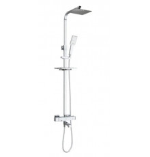 Душевая стойка WeltWasser WW TS 4244 с термостатом, хром, штанга 154 см