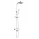 Душевая стойка WeltWasser WW TS 4244 с термостатом, хром, штанга 154 см