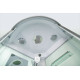 Душевая кабина WeltWasser WW500 Werra 904 90x90х217 профиль хром, стекло прозрачное, четверть круга, поддон низкий
