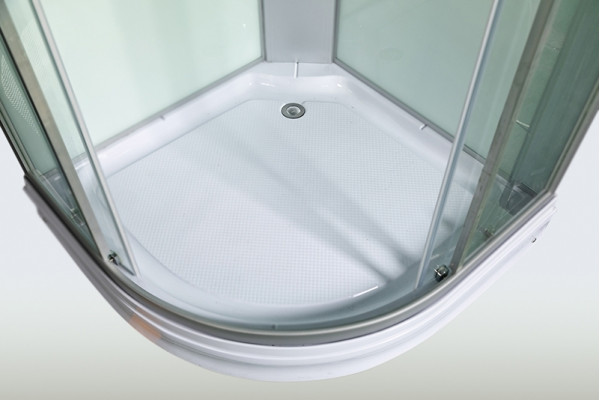 Душевая кабина WeltWasser WW500 Werra 904 90x90х217 профиль хром, стекло прозрачное, четверть круга, поддон низкий