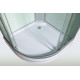 Душевая кабина WeltWasser WW500 Werra 904 90x90х217 профиль хром, стекло прозрачное, четверть круга, поддон низкий