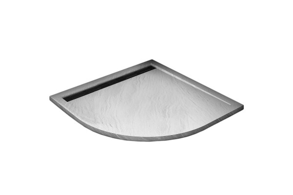 Поддон для душа из искусственного камня WeltWasser WW TRR 100 STONE-WT 100x100 белый четверть круга,  в современном стиле
