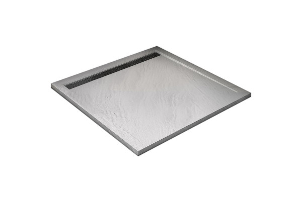 Поддон для душа из искусственного камня WeltWasser WW TRS 100 STONE-WT 100x100 белый квадратный,  в современном стиле