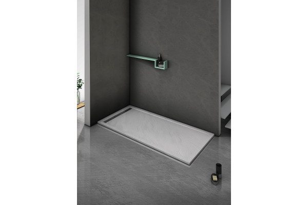 Поддон для душа из искусственного камня WeltWasser WW TRS 10080 STONE-WT 100x80 белый прямоугольный,  в современном стиле