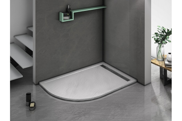 Поддон для душа из искусственного камня WeltWasser WW TRR 12090 STONE-WT R 120x90 белый прямоугольный-асимметричный, левый