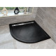 Поддон для душа из искусственного камня WeltWasser WW TRR 100 STONE-BL 100x100 черный  четверть круга,  в современном стиле