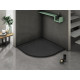 Поддон для душа из искусственного камня WeltWasser WW TRR 100 STONE-BL 100x100 черный  четверть круга,  в современном стиле