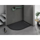 Поддон для душа из искусственного камня WeltWasser WW TRR 12080 STONE-BL R 120x80 черный правый,  в современном стиле