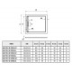 Поддон для душа из искусственного камня WeltWasser WW TRS 90 STONE-BL 90x90 черный квадратный,  в современном стиле