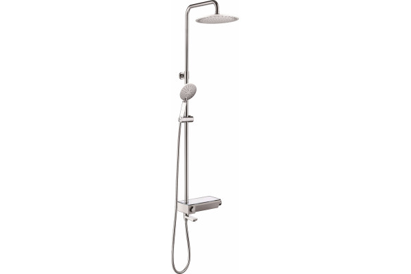 Душевая стойка Weltwasser WW DP 20251 WT хром/белая штанга 93 см, шланг 150 см