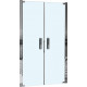 Душевая дверь в нишу Weltwasser WW600 600K2-100 распашная, стекло прозрачное