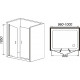 Душевая дверь в нишу Weltwasser WW600 600K2-100 распашная, стекло прозрачное