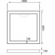 Поддон для душа Weltwasser WFS 100/15 квадратный, средний