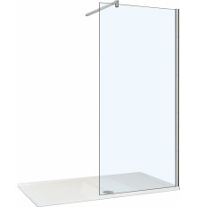 Душевая перегородка Weltwasser WW400 Walk-In 100G-1 стекло прозрачное, профиль хром