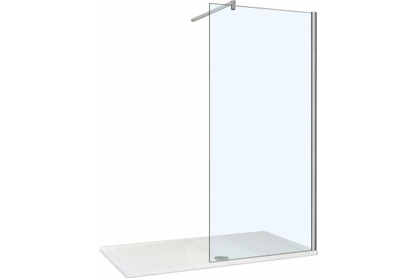 Душевая перегородка Weltwasser WW400 Walk-In 80G-1 стекло прозрачное, профиль хром
