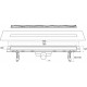 Душевой лоток Winkiel Ekoline Perle WDO-700-03-4402 хром, в пол около стены